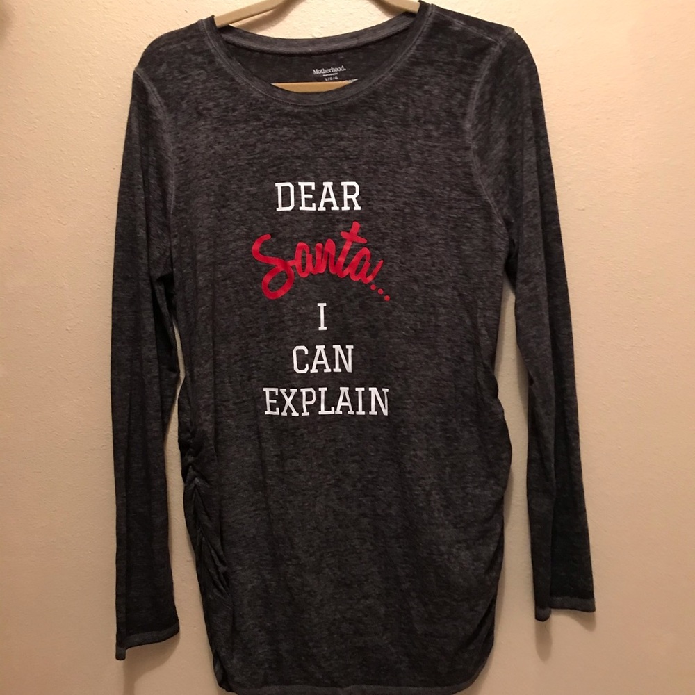 Motherhood graphic Christmas tee